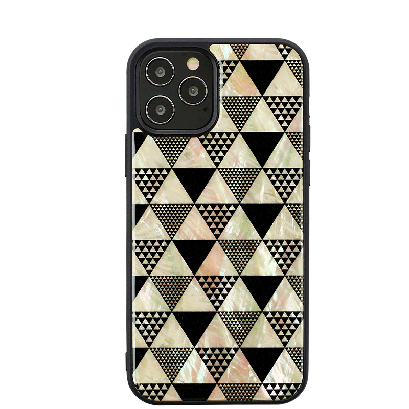 Ikins Natural Pearl Case For iPhone 12 Pro Max - Pyramid