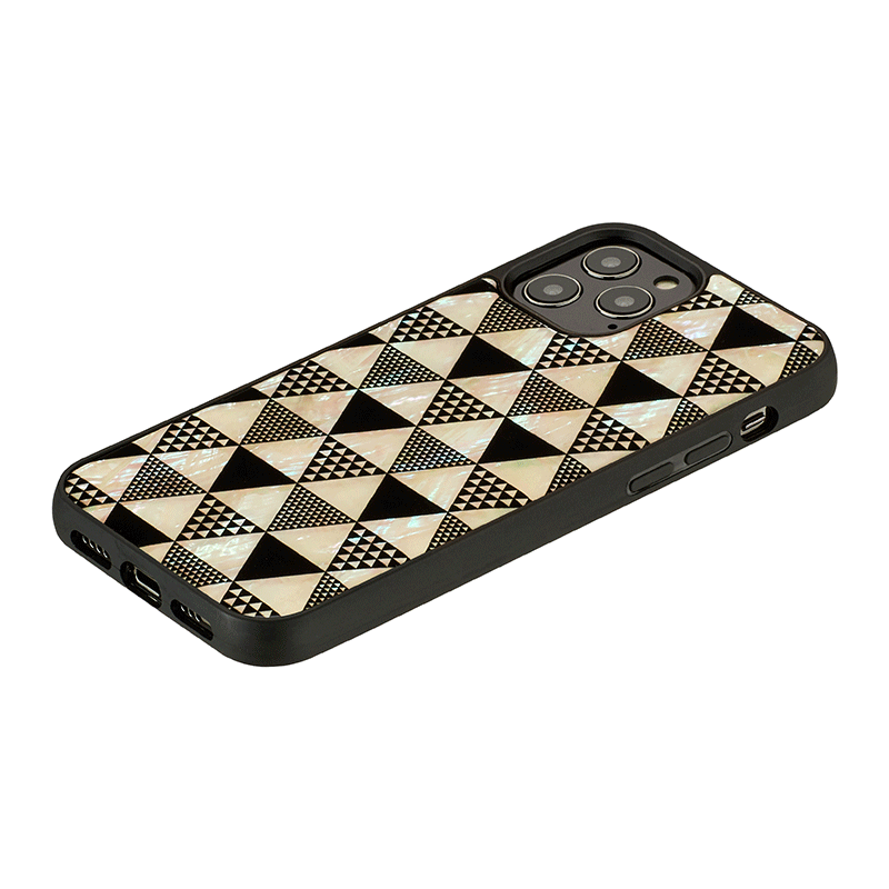 Ikins Natural Pearl Case For iPhone 12 Pro Max - Pyramid