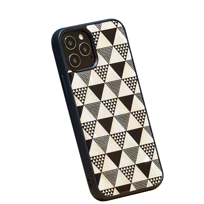 Ikins Natural Pearl Case For iPhone 12 Pro Max - Pyramid