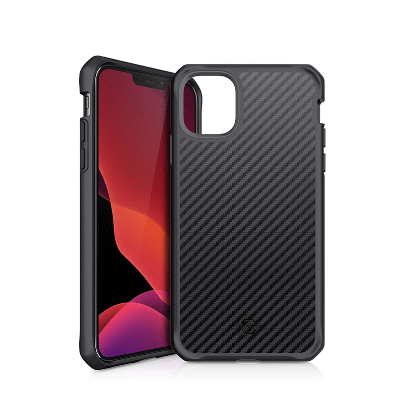 Itskins Carbon Case - Apple iPhone 12 & 12 Pro / Black