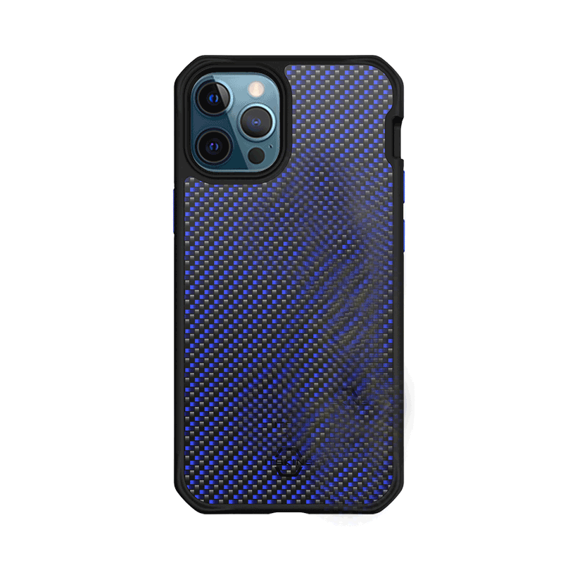 Itskins Carbon Case - Apple iPhone 12 Pro Max / Blue Carbon