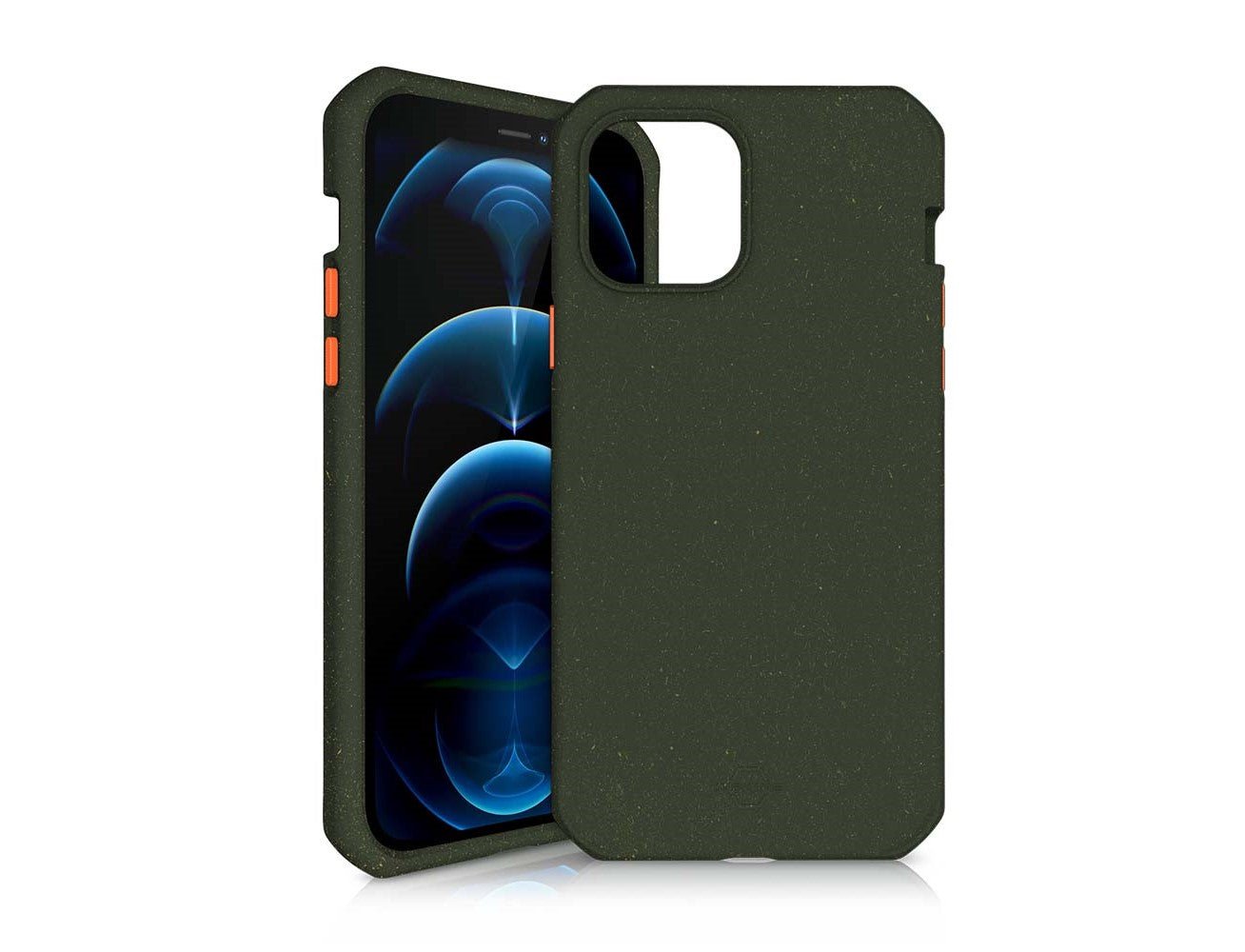 Itskins Feroniabio Summit Case For iPhone 12 And 12 Pro 3M Anti Shock – Kaki And Orange