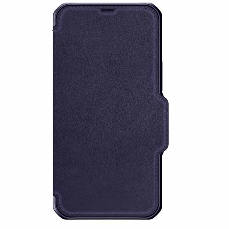 Itskins Folio Leather Case - iPhone 12 & 12 Pro / Navy Blue