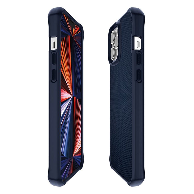 Itskins Hybrid Ballistic Case - 3M Drop Safe / iPhone 13 Pro / Dark Blue