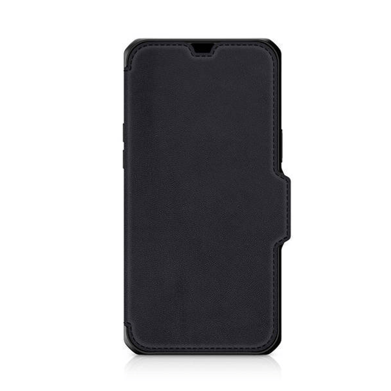 Itskins Hybrid Folio Leather Series Cover - Apple iPhone 13 Pro / Black