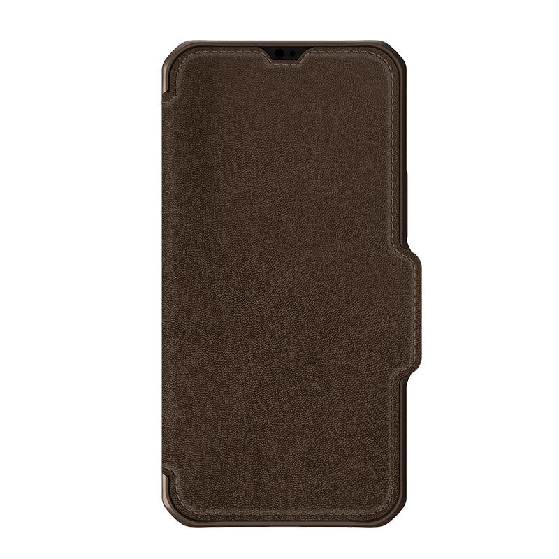 Itskins Hybrid Folio Leather Series Cover - Apple iPhone 13 Pro / Brown