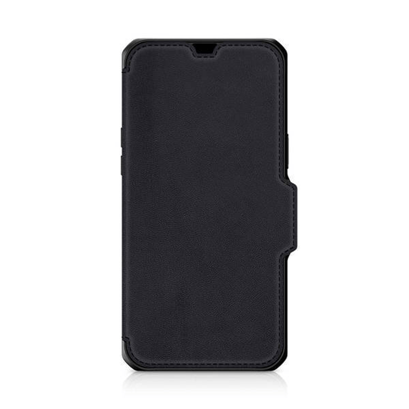 Itskins Hybrid Folio Leather Series Cover - Apple iPhone 13 Pro Max / Black