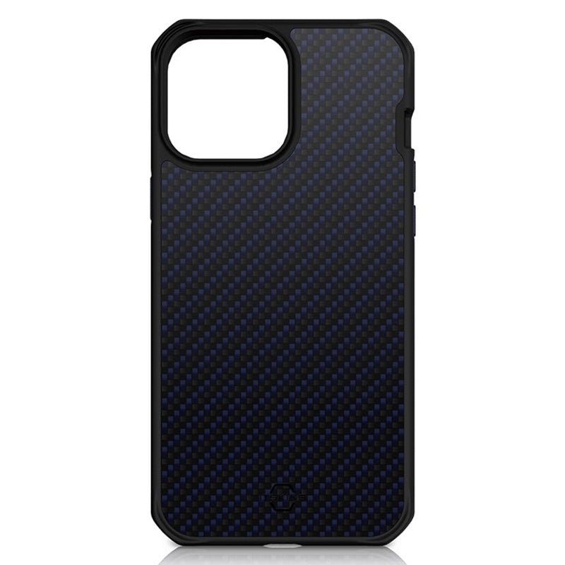 Itskins Hybrid Mag Carbon Series Cover - Apple iPhone 13 Pro / Carbon Blue