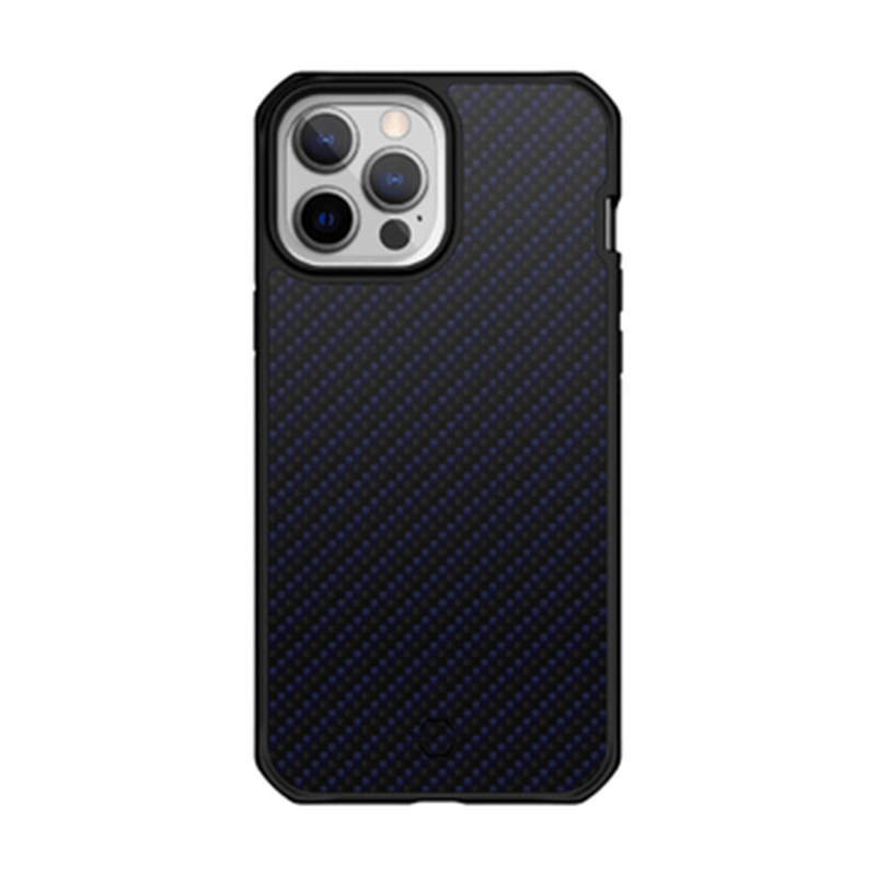 Itskins Hybrid Mag Carbon Series Cover - Apple iPhone 13 Pro / Carbon Blue