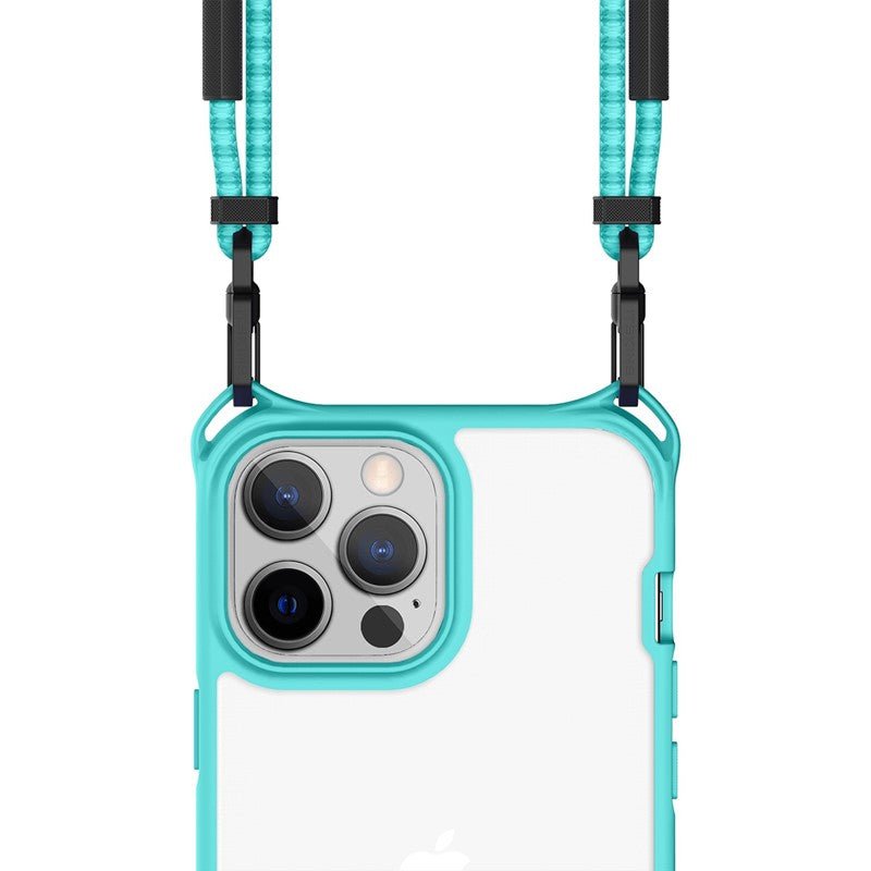 Itskins Hybrid Sling Case - Apple iPhone 13 Pro / Light Blue And Transparent