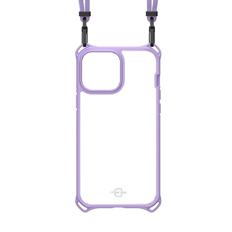 Itskins Hybrid Sling Case - Apple iPhone 13 Pro / Light Purple And Transparent