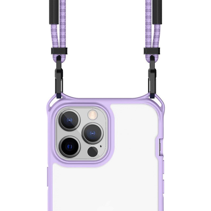 Itskins Hybrid Sling Case - Apple iPhone 13 Pro Max / Light Purple And Transparent