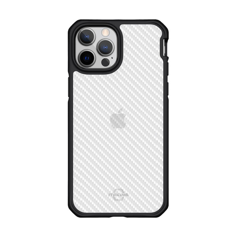 Itskins Hybrid Tek Case - 3M Drop Safe / iPhone 13 Pro / Black And Transparent