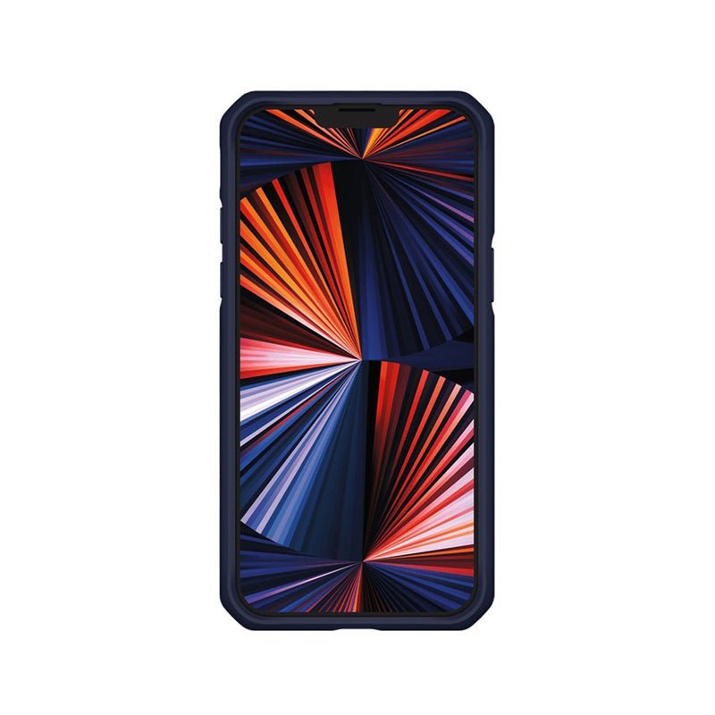 Itskins Hybrid Tek Case - 3M Drop Safe / iPhone 13 Pro Max / Deep Blue And Transparent