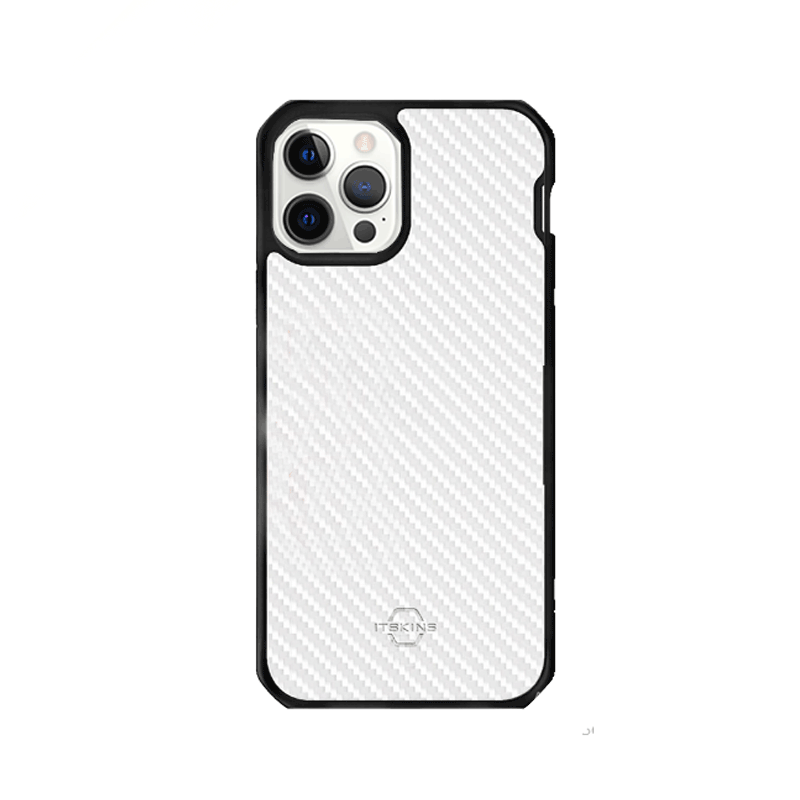 Itskins Hybrid Tek Case - Apple iPhone 12 & 12 Pro / Black And Transparent