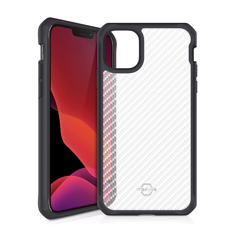 Itskins Hybrid Tek Case - Apple iPhone 12 Pro Max / Black And Transparent