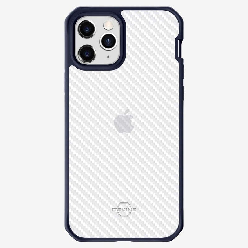 Itskins Hybrid Tek Case - Apple iPhone 14 Pro Max / Deep Blue And Transparent