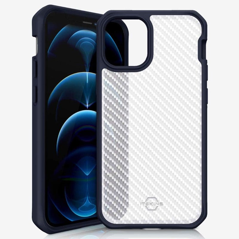 Itskins Hybrid Tek Case - Apple iPhone 14 Pro Max / Deep Blue And Transparent