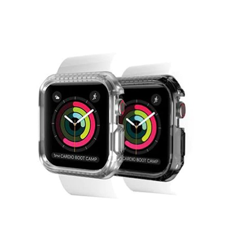 Itskins Spectrum Bumper Case - 44mm / Apple Watch 4 / Smoke & Clear - Pack of 2