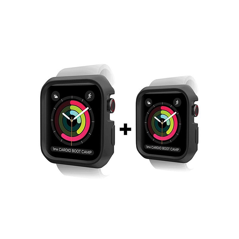 Itskins Spectrum Bumper Case - 44mm / Apple Watch SE / 6 / 5 / 4 / Plain Black - Pack of 2