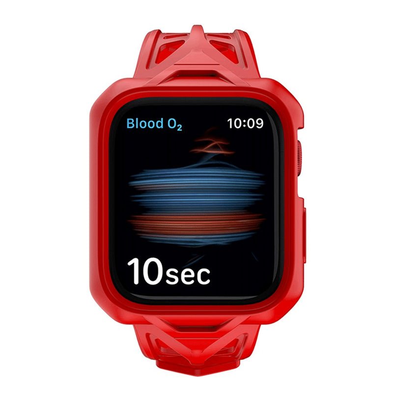 Itskins Spectrum Combo Watch Belt And Bumper Case Set - Apple Watch Se / 4 / 5 / 6 / 40mm / 2M Antishock / Red