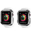 Itskins Spectrum Metal Case - 40mm / Apple Watch Series 6 / 5 / 4 / Se / Space Gray + Clear - Pack of 2
