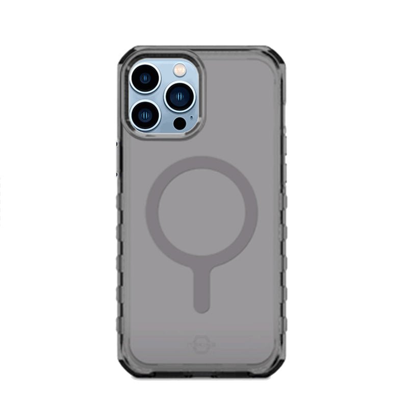 Itskins Supreme Magclear Cover - Apple iPhone 13 Pro / Graphite And Graphite Print