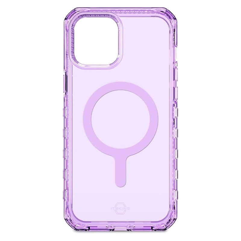 Itskins Supreme Magclear Cover - Apple iPhone 13 Pro / Light Purple And Light Purple Print