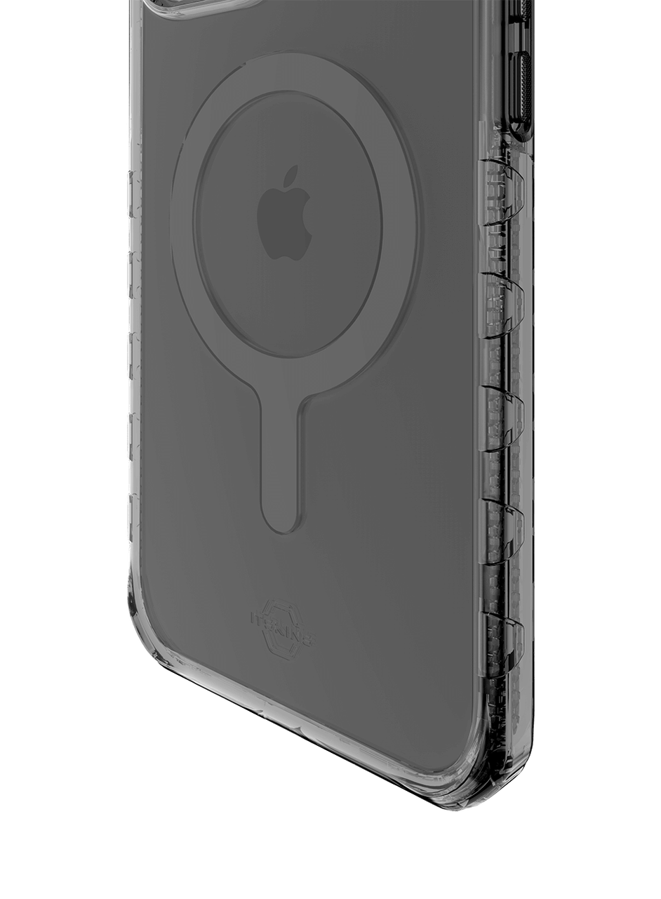 Itskins Supreme Magclear Cover - Apple iPhone 13 Pro Max / Graphite And Graphite Print