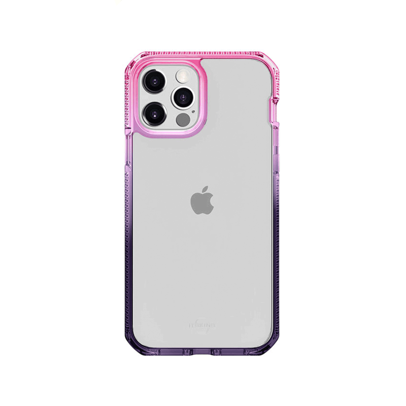 Itskins Supreme Prism Case - Apple iPhone 12 & 12 Pro / Light Pink And Grey