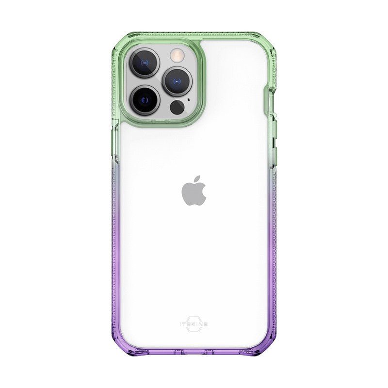 Itskins Supreme Prism Case - Apple iPhone 13 Pro / Light Green And Light Purple