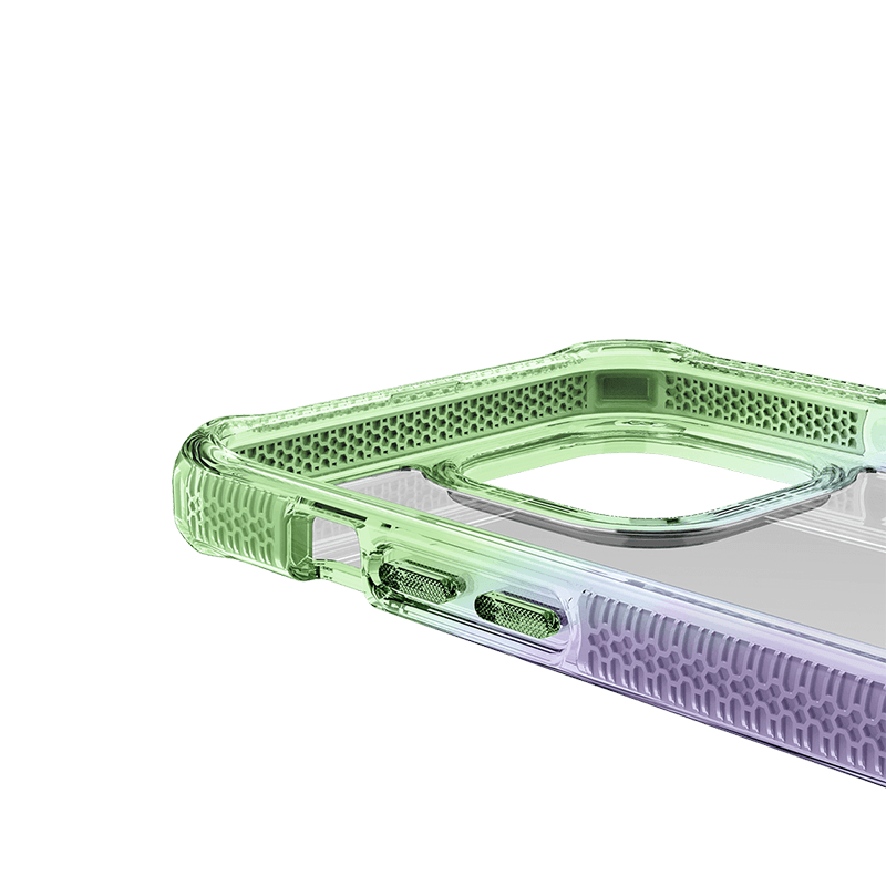 Itskins Supreme Prism Case - Apple iPhone 13 Pro / Light Green And Light Purple