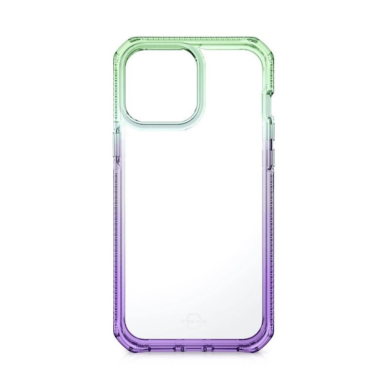 Itskins Supreme Prism Case - Apple iPhone 13 Pro / Light Green And Light Purple