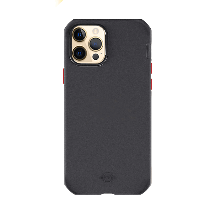 Itskins Supreme Solid Case For iPhone 12 & 12 Pro - Black And Red