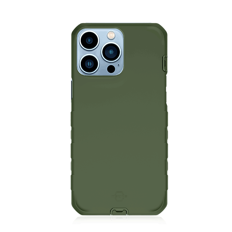 Itskins Supreme Solid Case For iPhone 13 Pro Max - Olive Green