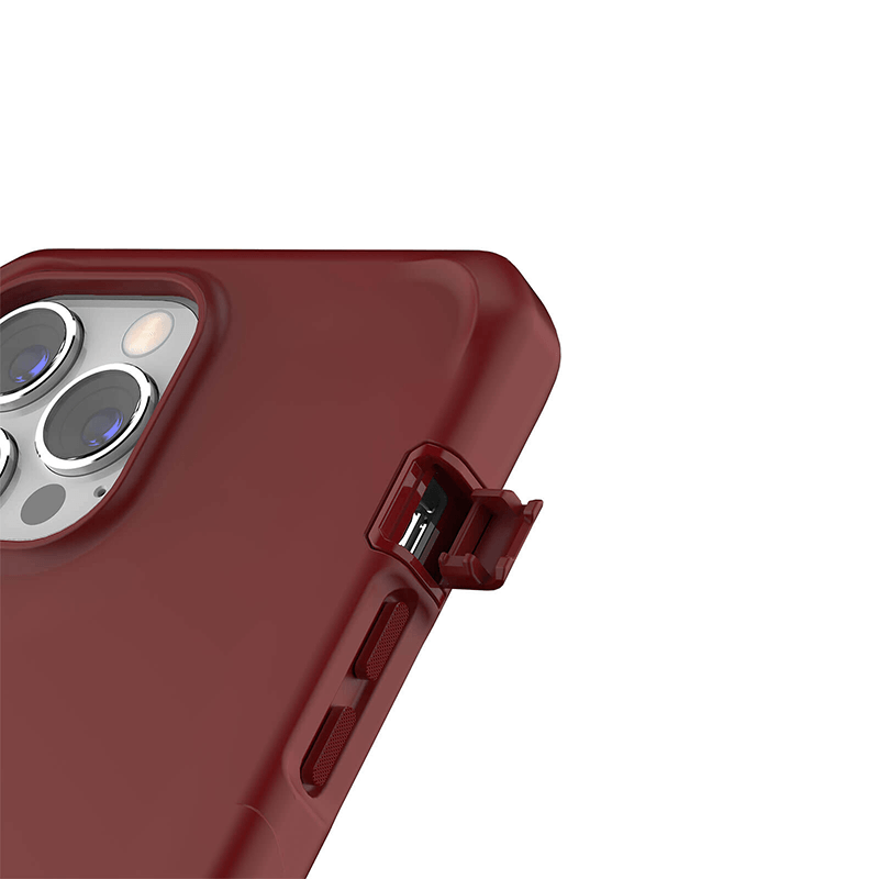 Itskins Supreme Solid For iPhone 13 Pro Max -Burgandy Red