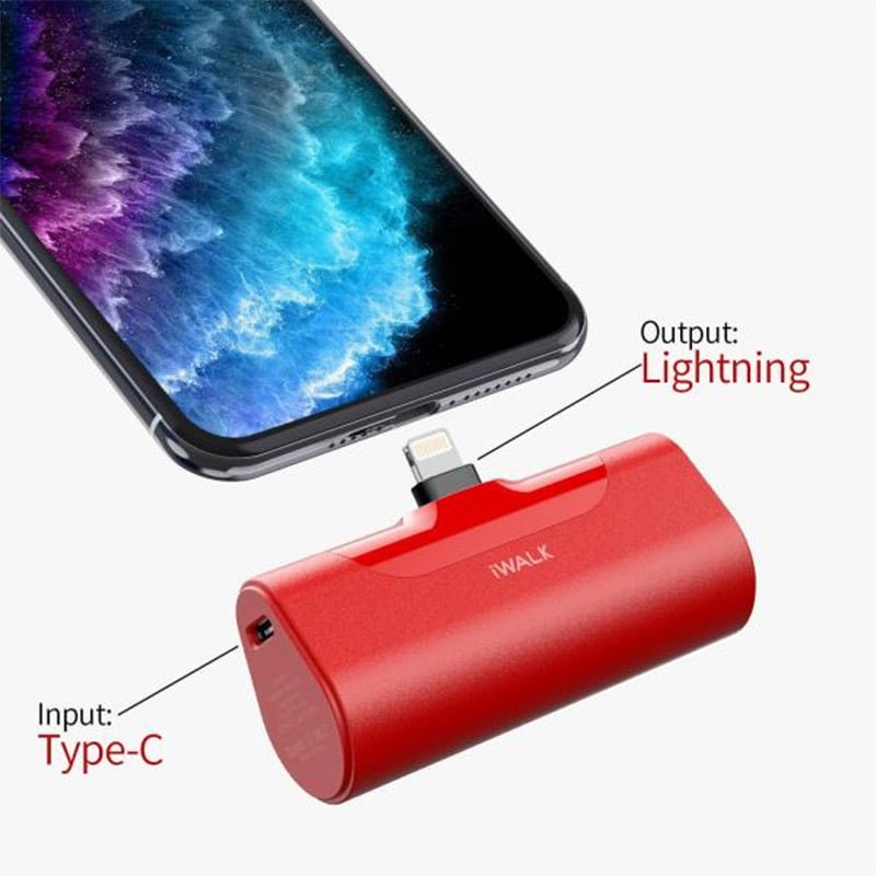 iWALK Link Me Plus Pocket Battery 4500mAh For iPhone - Red