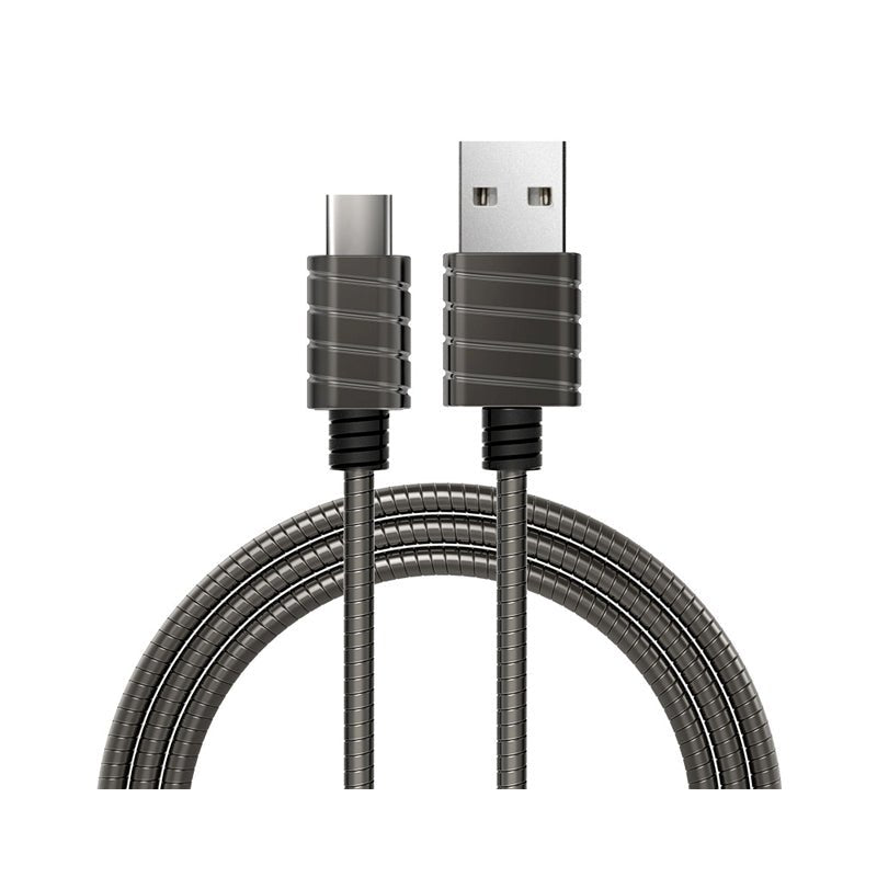 كابل اي ووك المعدني - USB-C / 1 متر / رمادي