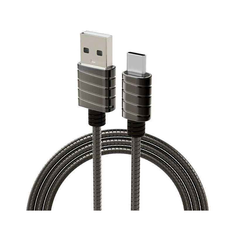 كابل اي ووك المعدني - USB-C / 1 متر / رمادي