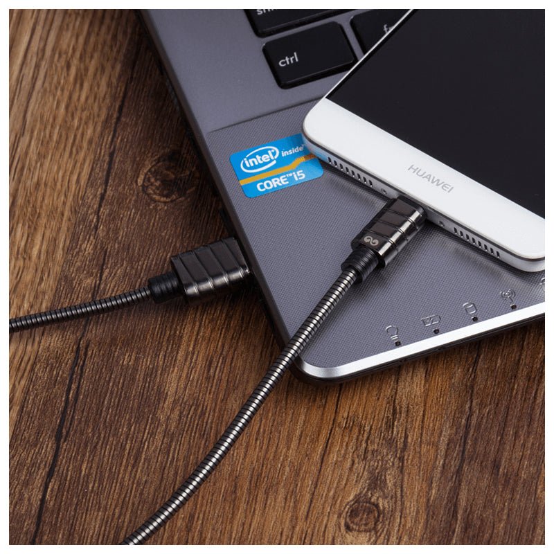 iWALK Metallic Cable - USB-C / 1 Meter / Gray