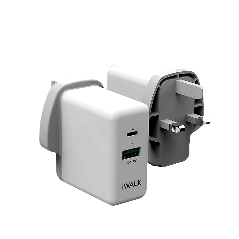 iWALK Power Adapter Power Delivery & QC 3.0 - White