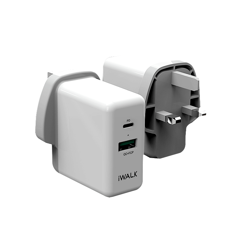 iWALK Power Adapter Power Delivery & QC 3.0 - White