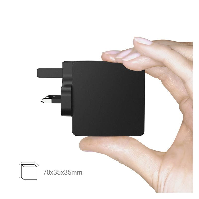 iWALK Power Travel Adapter - USB-C / USB-A / 36W / Black