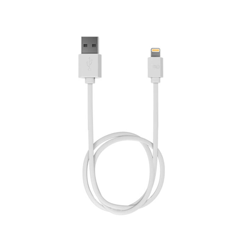 iWALK Trione Tangle Free Charging Cable - Lightning / 1 Meter / White