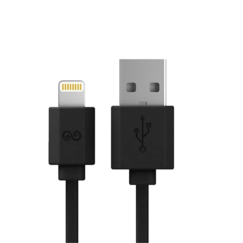 iWALK Trione Tangle Free Lightning To USB Cable 2M - Black