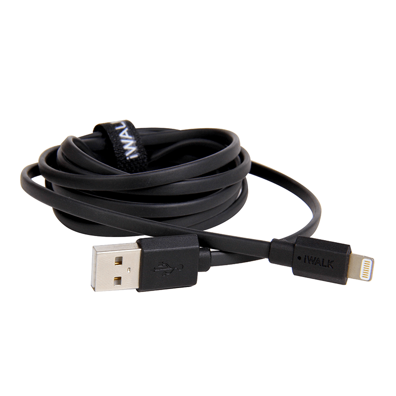 iWALK Trione Tangle Free Lightning To USB Cable 2M - Black