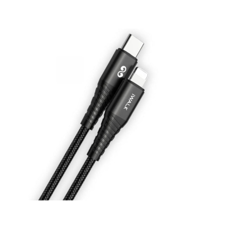 iWALK Twister PD Ultra Flexible Charge And Sync Cable - USB-C To Lightning / 1 Meter / 18W / Black