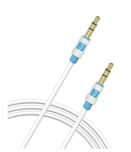 جوكو 3.5 ملم الصوت الإضافي كابل 3.5 ملم - أبيض 1.5 متر