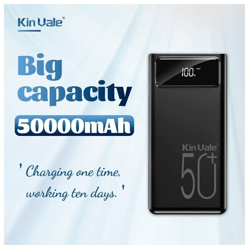 Kin Vale Smart Power Bank - 50,000mAh / Black