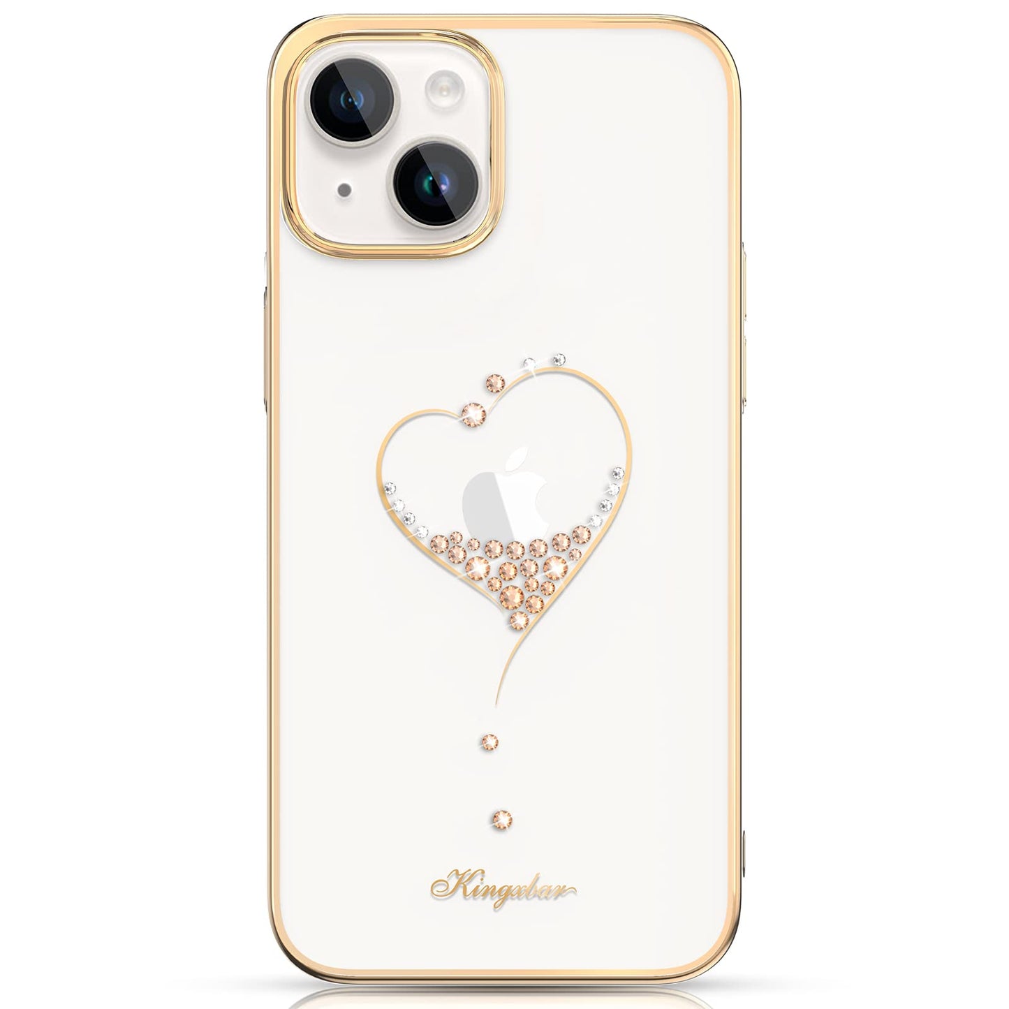 Kingxbar Swarovski Case For iPhone 11 Pro - Heart Gold